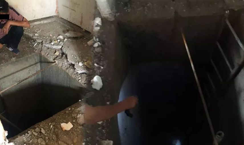 Evinin bahçesinde iki ülkeyi birbirine bağlayan tünel çıktı! Akıl hastanesine kaldırıldı