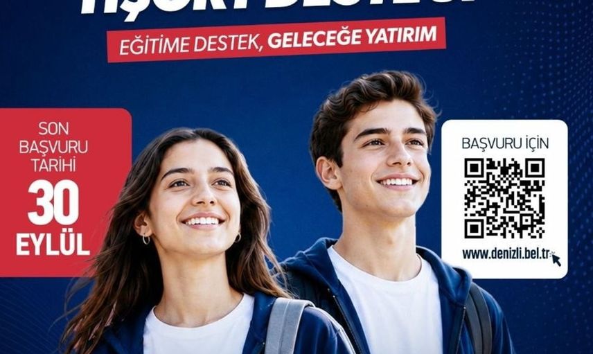 Denizli Büyükşehir Belediyesi'nden 9. sınıf öğrencilerine eşofman ve tişört desteği
