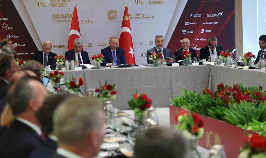 Cumhurbaşkanı Erdoğan, New York'ta iş dünyasının önde gelen isimleriyle buluştu