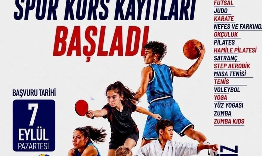 Denizli'de her yaş grubuna yönelik ücretsiz spor kursları başlıyor