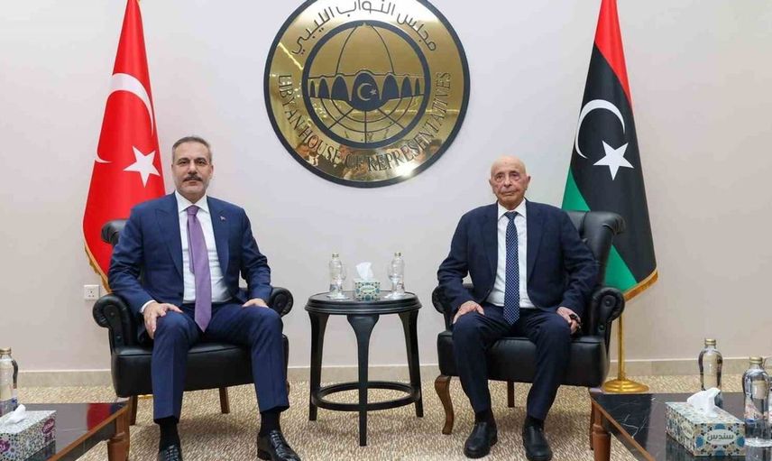 Hakan Fidan, Libya'nın Bingazi kentinde temsilciler meclisi başkanı ile buluştu