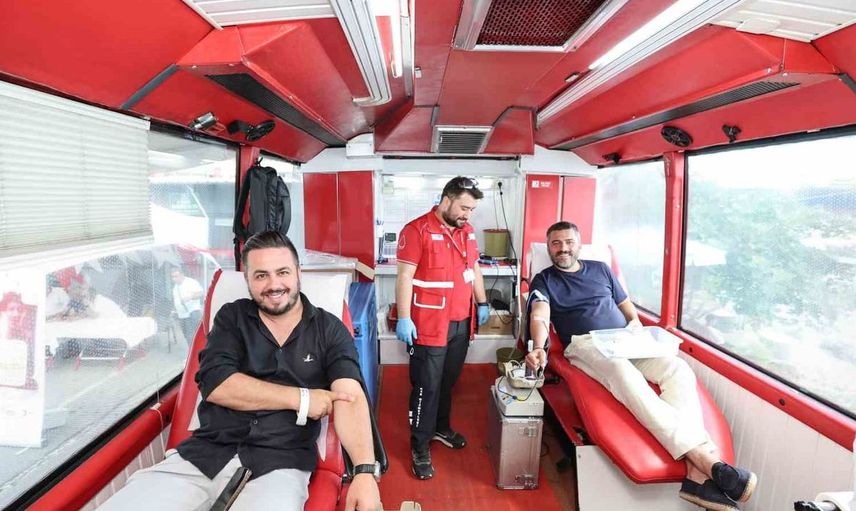 Samsun'da 'birbirimize candan bağlıyız' kan bağışı kampanyası