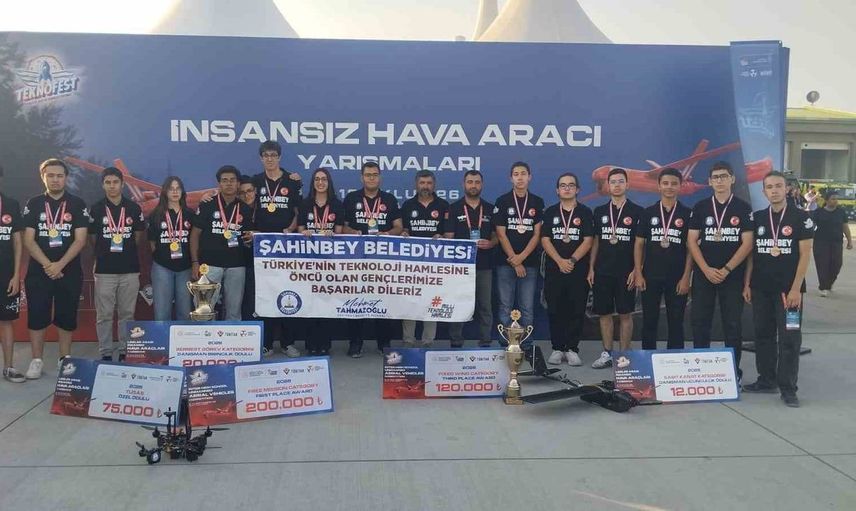 Teknofest'te şahinbey gençleri gururlandırdı