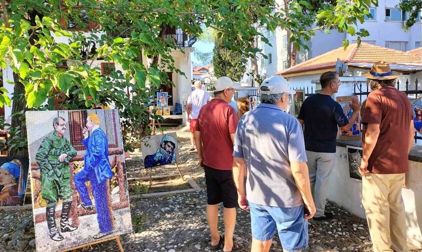 Köyceğiz’de mozaik sergisi ziyarete açıldı