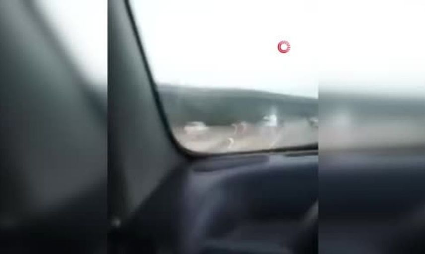 Kontrolden çıkan motosiklet, sürücüsünü kaybettirdi