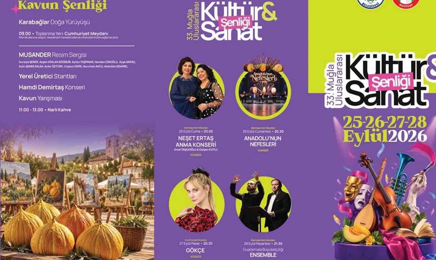 Muğla Uluslararası Kültür ve Sanat Şenliği başlıyor