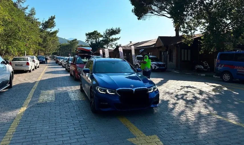 Güzelçamlı'da jandarma ekiplerinden alkol denetimi