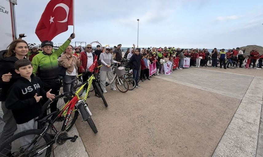 Samsun'da Cumhuriyet Bayramı için pedal çevrildi