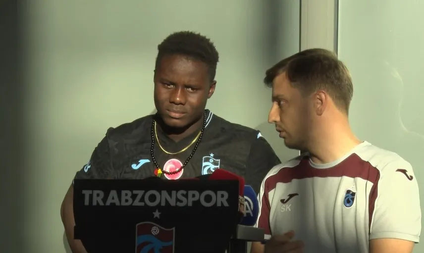 Trabzonspor'un yeni yıldızı Franculino Dju, Trabzon'a adım attı