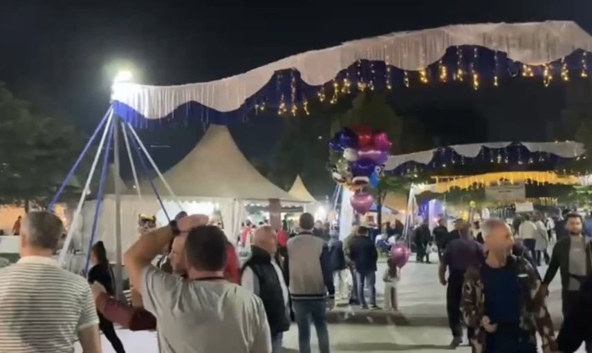 Bursa gastronomi festivalinde akşam saatlerinde yoğun ilgi