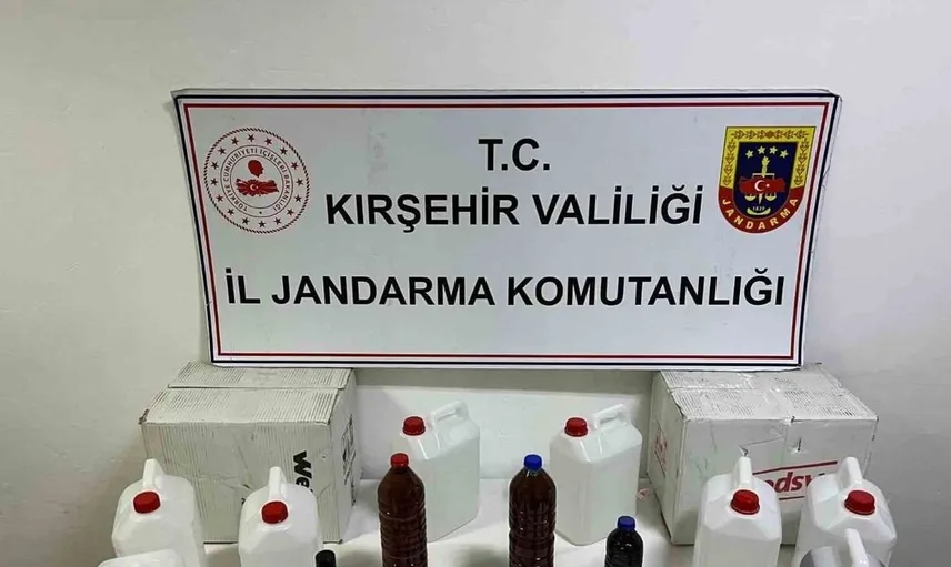 Kırşehir’de jandarma kaçak alkol operasyonu düzenledi