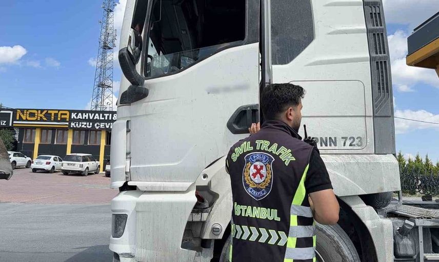 Arnavutköy'de hafriyat denetiminden yüksek ceza: 70 sürücü hedef alındı