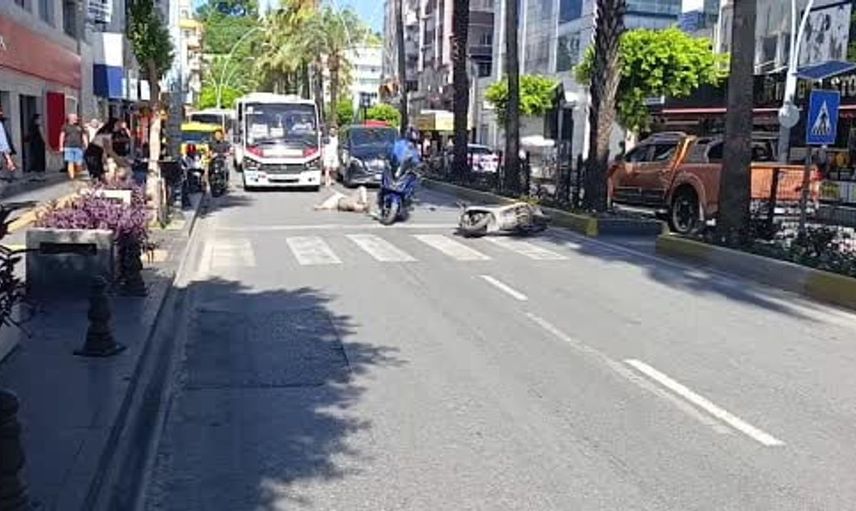 Manavgat’ta iki motosiklet kazasında yaralanmalar