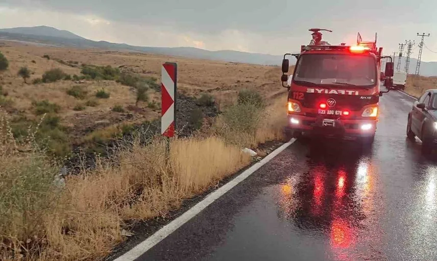Elazığ'da otomobil şarampole düştü: 1 kişi yaralandı