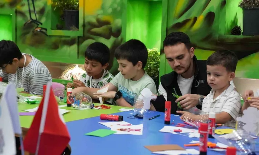 Çocukların hayal gücünü keşfettiği çevre bilim akademisi sona erdi