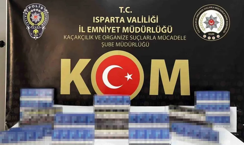 Isparta’da kaçak sigara operasyonu: 300 paket ele geçirildi