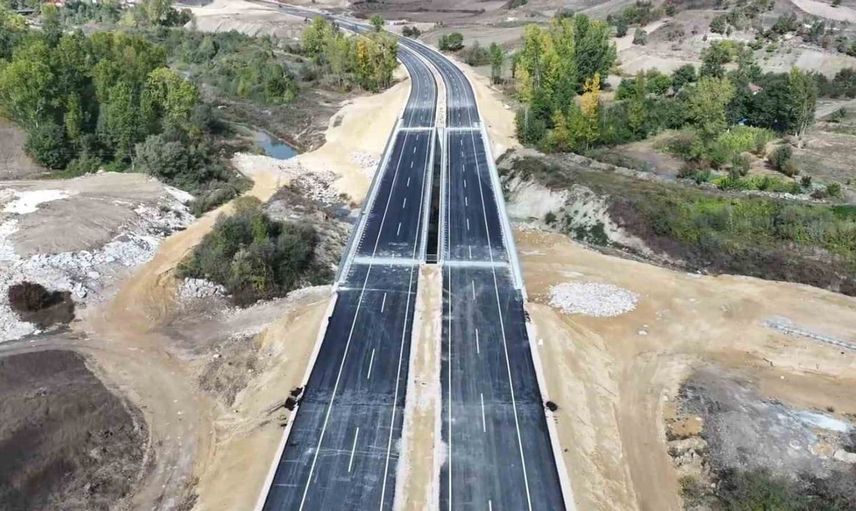 Samsun'da havza-vezirköprü yolu projesinde çalışmalar sürüyor