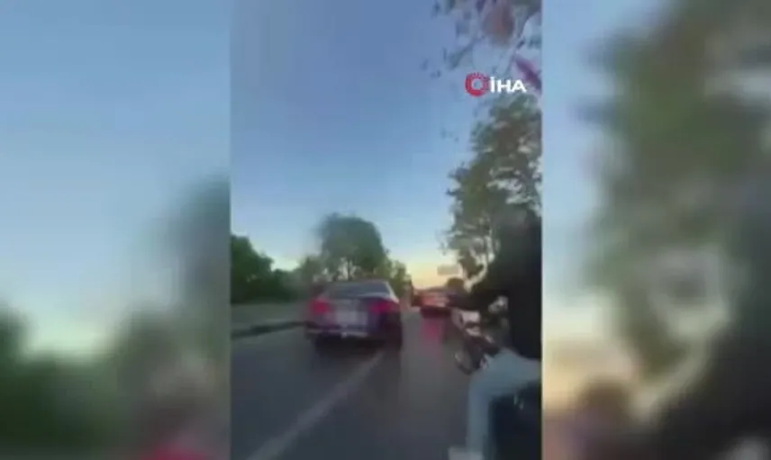 Melisa Döngel'e silahla tehdit savuran sürücü gözaltına alındı