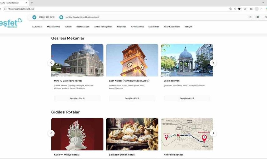 Balıkesir'in kültürel ve turistik hazineleri dijital platformda