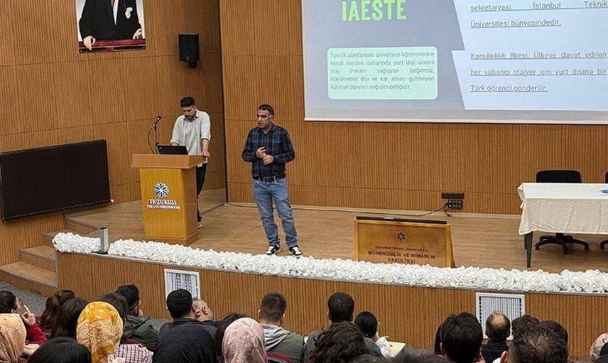 Erzurum Teknik Üniversitesi'nde uluslararası staj fırsatları tanıtıldı