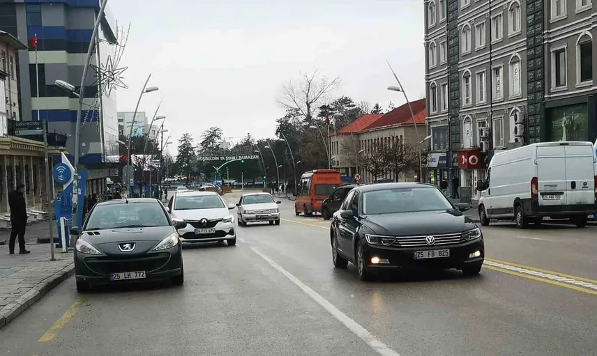 Erzurum'da temmuz ayında 4 bin 50 motorlu taşıt devri gerçekleşti