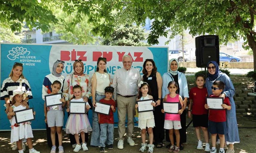 Nilüferli çocuklar okula kütüphanelerde hazırlandı