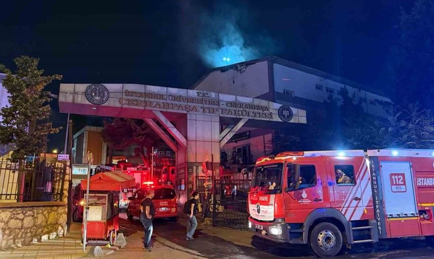 Cerrahpaşa diş hekimliği fakültesinde yangın paniği