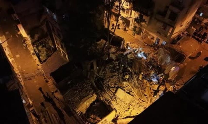Beyoğlu'nda metruk bina çökmesi sonrası görüntüler paylaşıldı