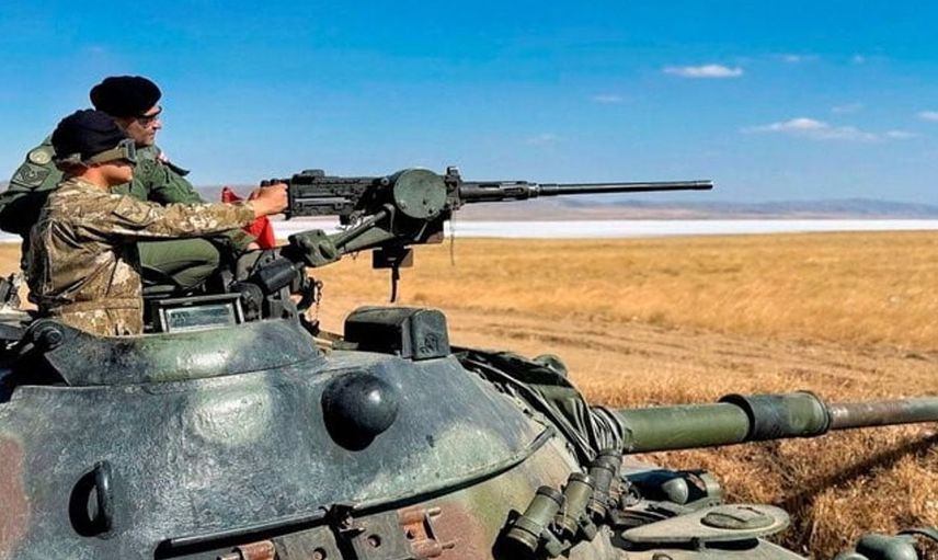Ankara'da tank topu atışlarıyla taktik eğitim gerçekleştirildi