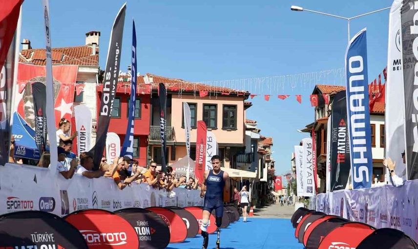 Mudanya triatlonunda mücadele ve azim: Muhammed Ali Aydın