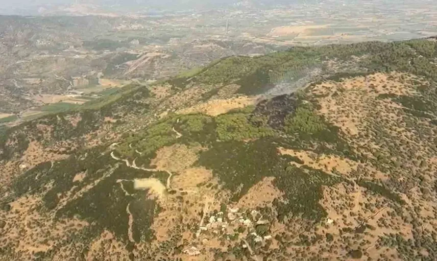 Çine'deki orman yangını ekiplerin özverili çalışmasıyla söndürüldü