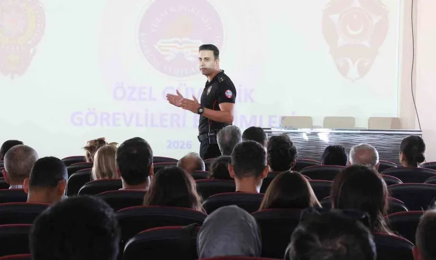 Aydın'da güvenlik personeline yönelik mesleki gelişim eğitimi başladı