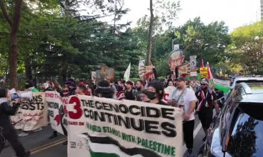 New York'ta binlerce kişi Gazze için adalet talep etti