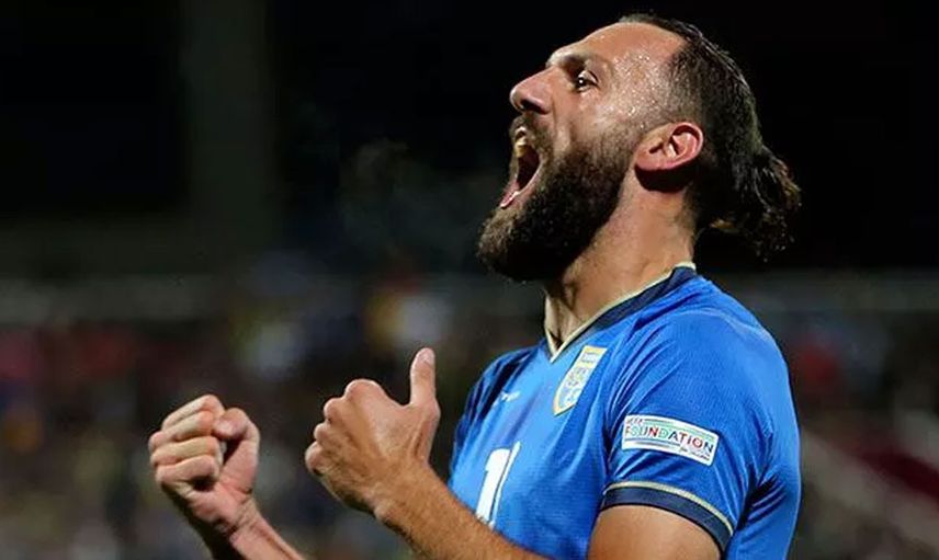 Fenerbahçe'nin eski futbolcusu Vedat Muriqi attığı gollerle Kosova'ya galibiyeti getirdi!