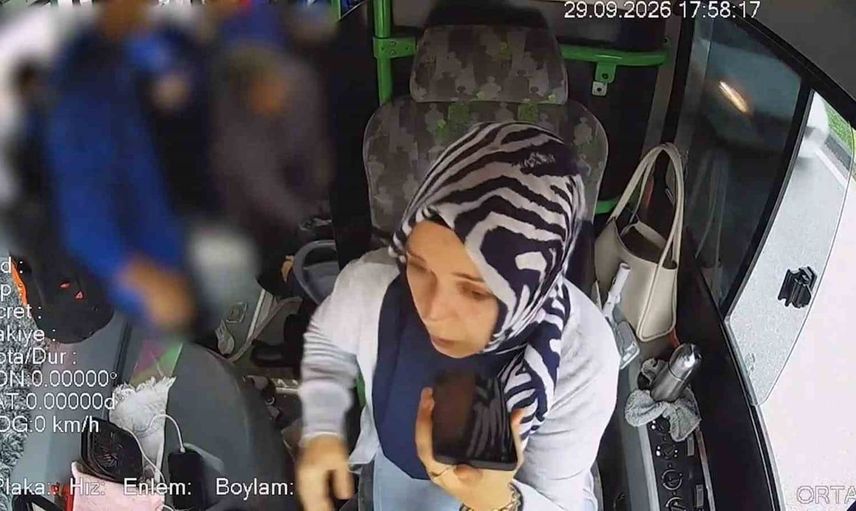 İnegöl'de otobüs şoförü kadın yolcunun hayatını kurtardı