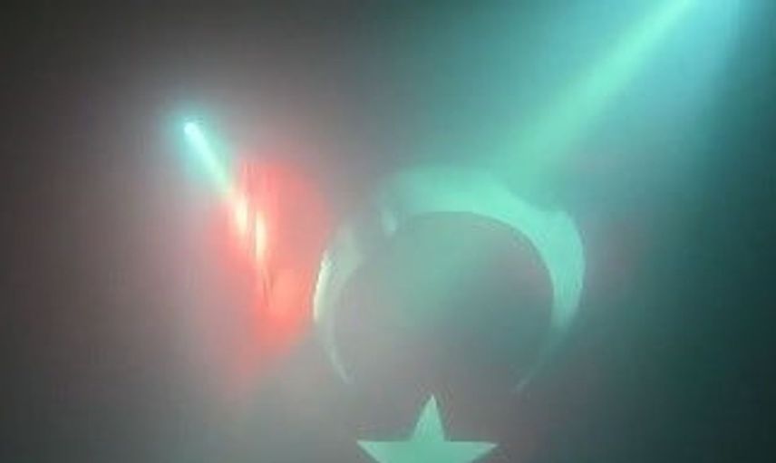 Tunceli'de Cumhuriyet Bayramı'na özel anlamlı etkinlik: 29 metre derinlikte Türk bayrağı açıldı