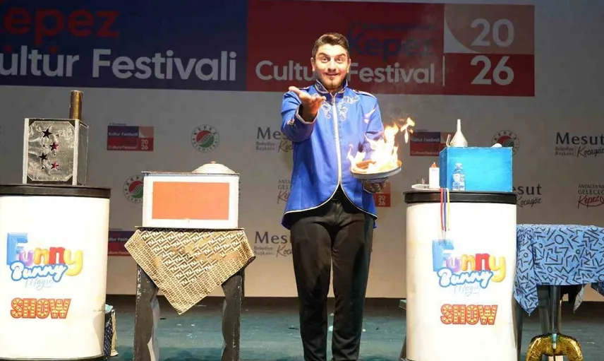 Uluslararası kepez kültür festivalinde çocuklar için eğlence dolu anlar