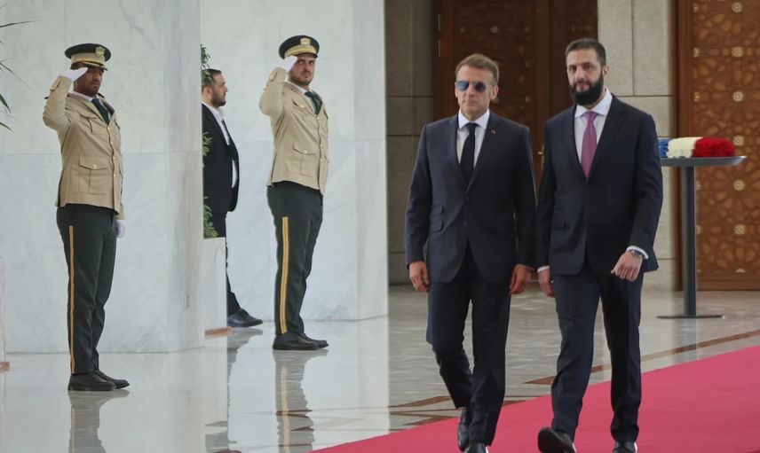 Fransa'nın Suriye planı! Macron şirketlerle Şam'da sahaya indi