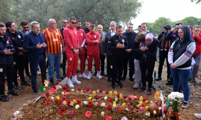 Galatasaray heyeti, Yiğit Kurt'un mezarını ziyaret etti
