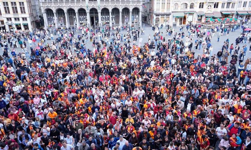Galatasaray’ın 26. şampiyonluğu Brüksel'de coşkuyla kutlandı