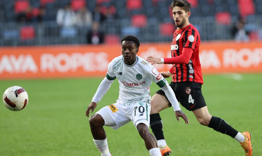 Gaziantep'de kazanan çıkmadı: Konyaspor'un kan kaybı sürüyor