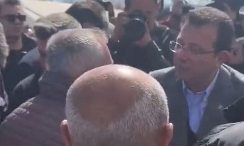 Gaziantep’e giden İmamoğlu’na depremzededen tepki: HDP ile işbirliği yapıyorsun