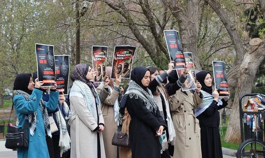 Gaziantep'te İsrail'in İdam Yasası Protesto Edildi