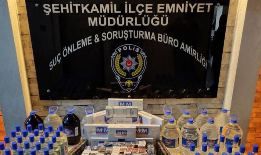 Gaziantep’te Kaçak Alkol Operasyonu Gerçekleşti