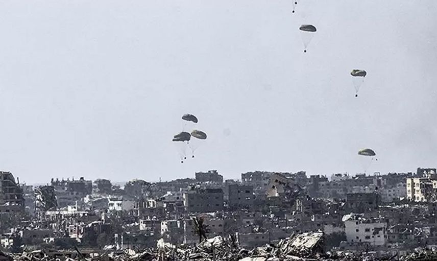 Gazze'ye hava yardımı sürüyor: Operasyonlar artmaya başladı