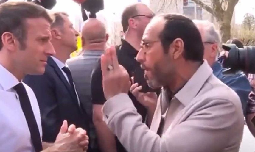 Geçinemeyen vatandaş Macron'a isyan etti! Macron'la bir Fransız vatandaşın geçim sıkıntısı tartışması ülke gündemine oturdu