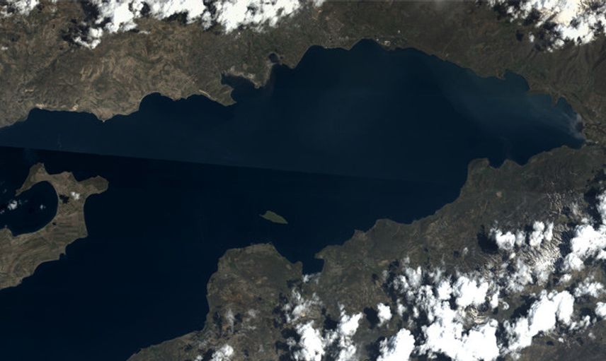Göktürk Uydusuyla Çekilen Van Gölü Fotoğrafı Beğeni Topladı
