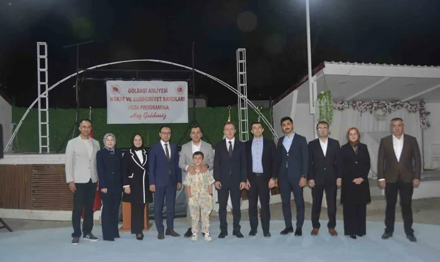 Gölbaşı’nda görevli hakim ve savcılara veda yemeği