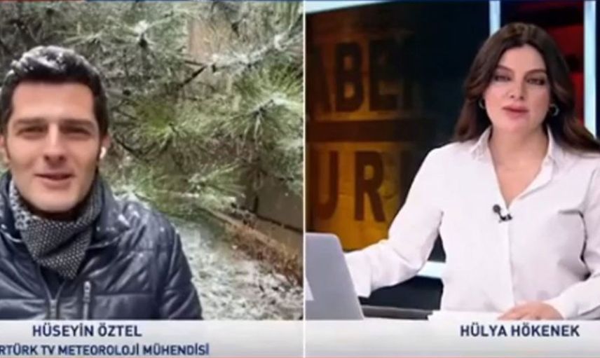HaberTürk canlı yayınında spiker ve muhabir birbirine iltifat yağdırdı