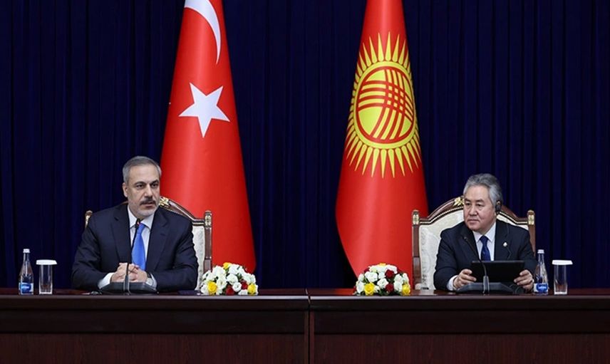 Hakan Fidan Kırgızistan ile ortak basın toplantısı düzenledi